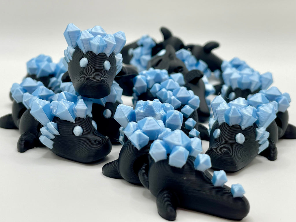 Baby crystal dragon - blue